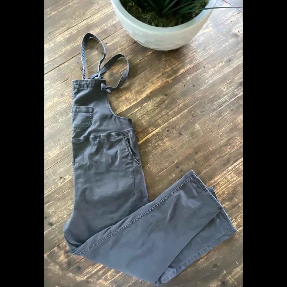 Anthropologie Pilcro Medium Gray Cotton Overalls